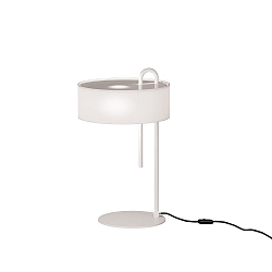 Tischleuchte CLIP 8178, E27, max. 15W, IP20, mit Kabelschalter, Fu� wei� / Schirm wei�