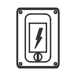 Einsatz f�r Albert Energies�ule Typ Nr. 4405 /-07 /-09 - Modul f�r max. 2 Hutschienen-Elemente, IP65, klares Fenster