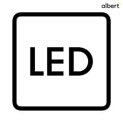 Aufsatz fr Albert Energiesule Typ Nr. 4417 /-19 - LED Orientierungslicht, IP65, 12W 3000K 1400lm, inkl. BG, opal