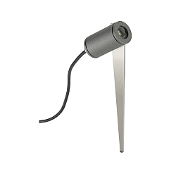 LED Spie�strahler Typ Nr. 2433, IP54, rund, 230V, 4W 3000K 230lm, schwenkbar, Alu-Guss / Sicherheitsglas, Anthrazit
