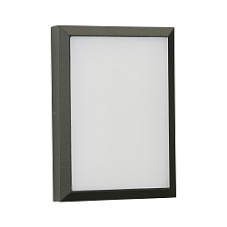 Outdoor LED Wand- und Deckenleuchte Typ Nr. 6403, IP54 IK08, 26 x 19cm, 16W 3000K 1600lm, dimmbar, Anthrazit