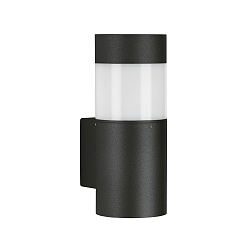 LED Au�enwandleuchte Typ Nr. 0274, IP54 IK08, 9W 3000K 1000lm, Glas opal, Schwarz matt