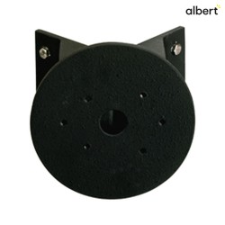 Eckbock rund Typ Nr. 1005 für Albert Außenwandleuchten, Schwarz matt