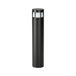 LED Bollard light Type No. 2232, IP54, height 70cm, 10W 3000K 900lm, cast alu / opal glass, dmmable, black matt