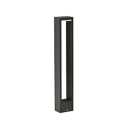LED Bollard light Type No. 2242, IP54, flat light distributor, height 90cm, 10W 3000K 480lm, cast alu / opal, dimmable, black