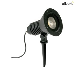 LED Spiestrahler Typ Nr. 2383, IP54, 29W 3000K 4480lm 30, dreh- und schwenkbar, dimmbar, Alu-Guss / Glas, Schwarz matt