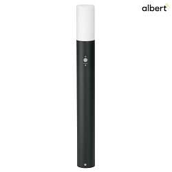 bollard lamp TYPE NO 3078 with sensor, with motion detector E27 IP54, black