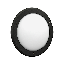 LED Wand-/Deckenleuchte Typ Nr. 6419, 1x LED 12W, 1200lm, 3000K, schwarz