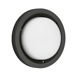 LED Wand-/Deckenleuchte Typ Nr. 6421, 1x LED 12W, 1200lm, 3000K, schwarz