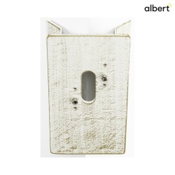 Eckbock eckig Typ Nr. 1006 für Albert Außenwandleuchten, Weiß-Gold