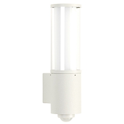 Au�enwandleuchte Typ Nr. 0311 mit Bewegungsmelder (Typ Nr. 0320), IP44, E27 max. 20W (LED), Edelstahl, Wei�