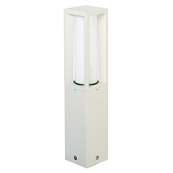 Sockelleuchte Typ Nr. 0508, IP44, H�he 50cm, E27 max. 20W (LED), Alu-Guss / Opalglas, Wei�