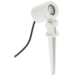 Spie�strahler Typ Nr. 2197, IP54, GU10 PAR16, schwenkbar, fokussierbar 21-40�, Alu-Guss, inkl. Steckerkabel, wei� matt