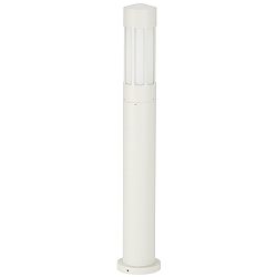 Bollard light Type No. 2249, E27, IP44, height 90cm, E27 QA55 max. 57W, cast alu / opal glass, white