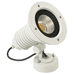 LED Au�enwand-Strahler Typ Nr. 2381, IP54, 29W 3000K 4480lm 30�, dreh- und schwenkbar, dimmbar, Alu-Guss / Glas, Wei� matt