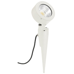 LED Spie�strahler Typ Nr. 2390, IP54, 12W 3000K 1200lm 30�, dreh- und schwenkbar, dimmbar, Alu-Guss / Glas, Wei� matt