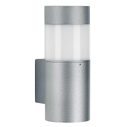 LED Au�enwandleuchte Typ Nr. 0274, IP54 IK08, 9W 3000K 1000lm, Glas opal, Silber matt