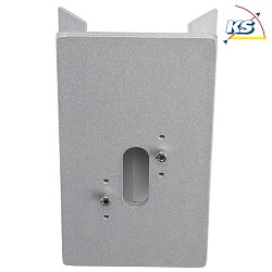 Corner bracket square Type No. 1006 for Albert Outdoor Wall luminaires, silver matt
