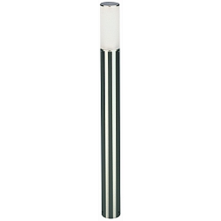 Bollard light Type No. 2044, round, IP44, height 90cm, E27 max. 20W (LED), stainless steel / acrylic glass matt