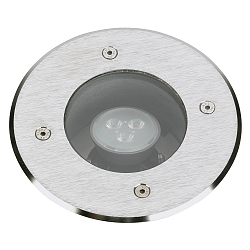 Outdoor Erdeinbaustrahler Typ Nr. 21898, IP67 IK08, � 16cm, GU10 PAR16 50W, schwenkbar 60�, befahrbar bis 1t, Edelstahl