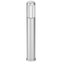 Pollerleuchte Typ Nr. 2221, IP44, H�he 90cm, E27 QA55 max. 57W, Alu-Guss / Opalglas, Silber matt