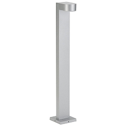 LED Path light Type No. 2228, IP44, height 70cm, 230V AC/DC, 3W 3000K 330lm, cast alu / satined, silver matt