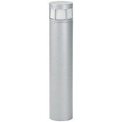LED Bollard light Type No. 2232, IP54, height 70cm, 10W 3000K 900lm, cast alu / opal glass, dimmable, silver matt