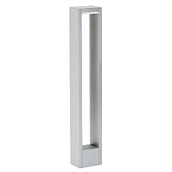 LED Bollard light Type No. 2242, IP54, flat light distributor, 90cm, 10W 3000K 480lm, cast alu / opal, dimmable, silver