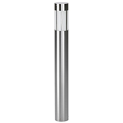 Bollard light Type No. 2246, IP44, height 90cm, E27 QA55 max. 57W, stainless steel / opal glass