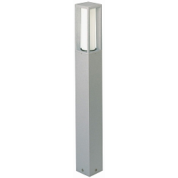 Pollerleuchte Typ Nr. 2266, IP44, H�he 90cm, E27 max. 20W (LED), Alu-Guss / Opalglas, Silber matt