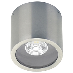 LED Au�endecken-Strahler Typ Nr. 2318, IP44, � 10.3cm, 8W 3000K 800lm 30�, schwenkbar 30�, Edelstahl