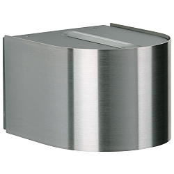 LED Outdoor Wall spot Type No. 2335 - 2-sided, tight/tight, round, IP44, 2x 3W 3000K 330lm, rigid, stainless steel