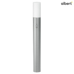 bollard lamp TYPE NO 3078 with sensor, with motion detector E27 IP54, silver