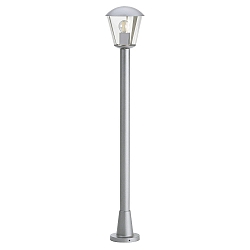 Wegeleuchte Typ Nr. 4154, IP54, H�he 117.5cm, E27 QA55 max. 57W, Aluminium / Kunststoff klar, Silber