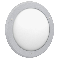 LED Wand-/Deckenleuchte Typ Nr. 6419, 1x LED 12W, 1200lm, 3000K, silber
