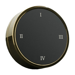 CASAMBI Dreh-Fernbedienung RWTDBTBA mit Wandhalterung, mit Akku, 5V DC, USB-C, 4 Tasten + Drehdimmer, gold