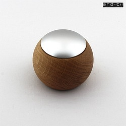 remote control CASAMBI LEPUK EVOLUTION round, with sensor, 4 channel, with accumulator, with lighting, silver, oak natural