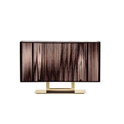 Tischleuchte LT CLAVIUS G, 60cm, E27, IP20, Gold / Tabak