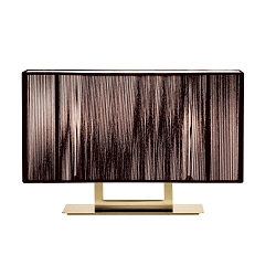 Tischleuchte LT CLAVIUS P, 40cm, E14, IP20, Gold / Tabak