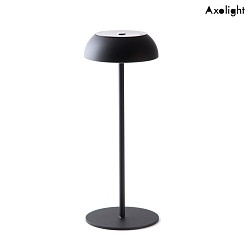 battery table lamp LT LED FLOAT with USB connection, dimmable IP55, black dimmable