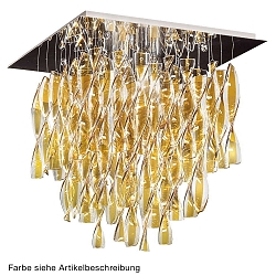 Ceiling luminaire PL AURA PX, E27, IP20, Murano glass, clear