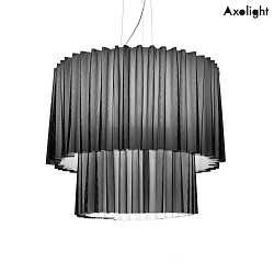 Ceiling luminaire PL SKIRT 2 100, E27, IP20, white, with black mesh