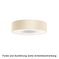 Ceiling luminaire PL SKIN 070, E27, IP20, with cover below, white / white
