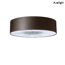 Ceiling luminaire PL SKIN 160, E27, IP20, with cover below, brown / warm white