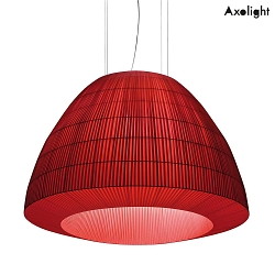 Pendant luminaire BELL 180, 5x E27, IP20, direct / indirect, red