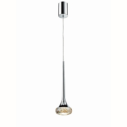 LED Pendelleuchte SP FAIRY, 7.4W 2700K 565lm, IP20, Chrom, Glas Amber