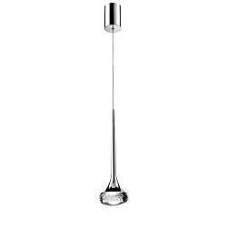LED Pendelleuchte SP FAIRY, 7.4W 2700K 565lm, IP20, Chrom, Glas klar