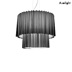 LED pendant luminaire SP SKIRT 2 150, 98W, 3000K, 10719lm, IP20, white, with black mesh