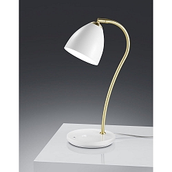 Tischleuchte 14.249, GX53, Messing matt-wei�          