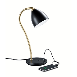 Tischleuchte 14.249, GX53, Messing matt-schwarz       